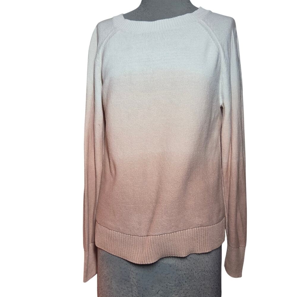 Loft Cotton Ombre Sweater Size Small